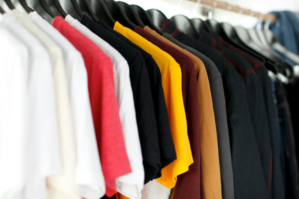 Clothing rails illustrating private label and white label options