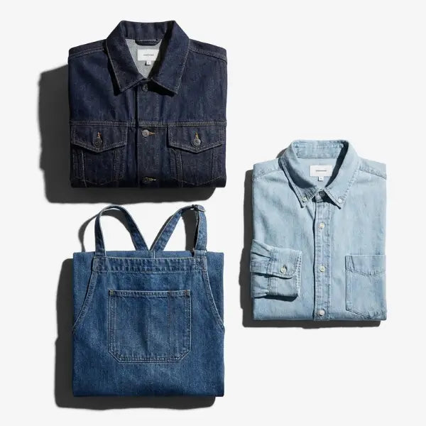 Custom denim apparel manufactured by Florix Sports