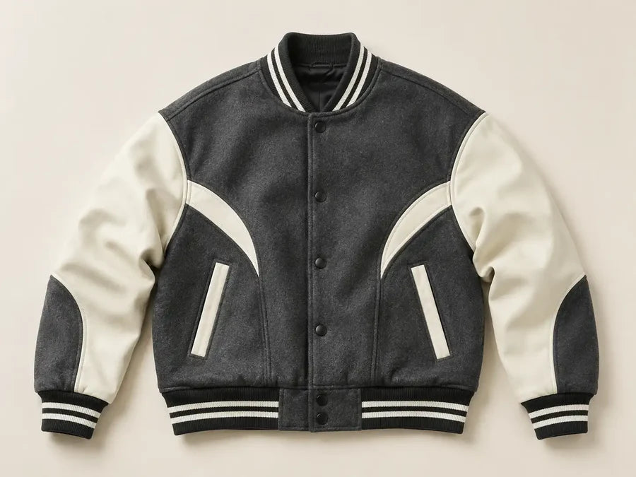 Custom varsity jackets manufactured by Florix Sports