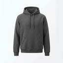 Gray hoodie on a light gray background