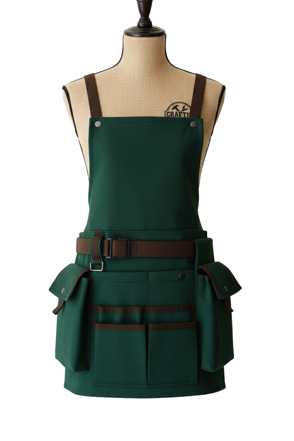 Custom Heavy-Duty Utility Bib Apron manufacturing and bulk supply by DenimByte