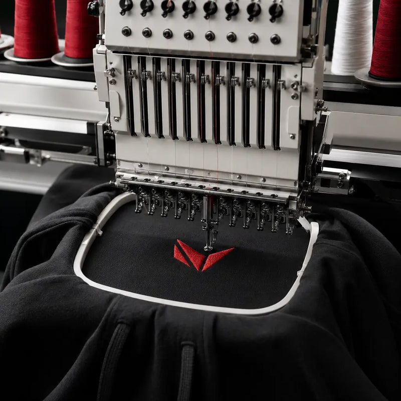 Logo Embroidery custom apparel finishing option