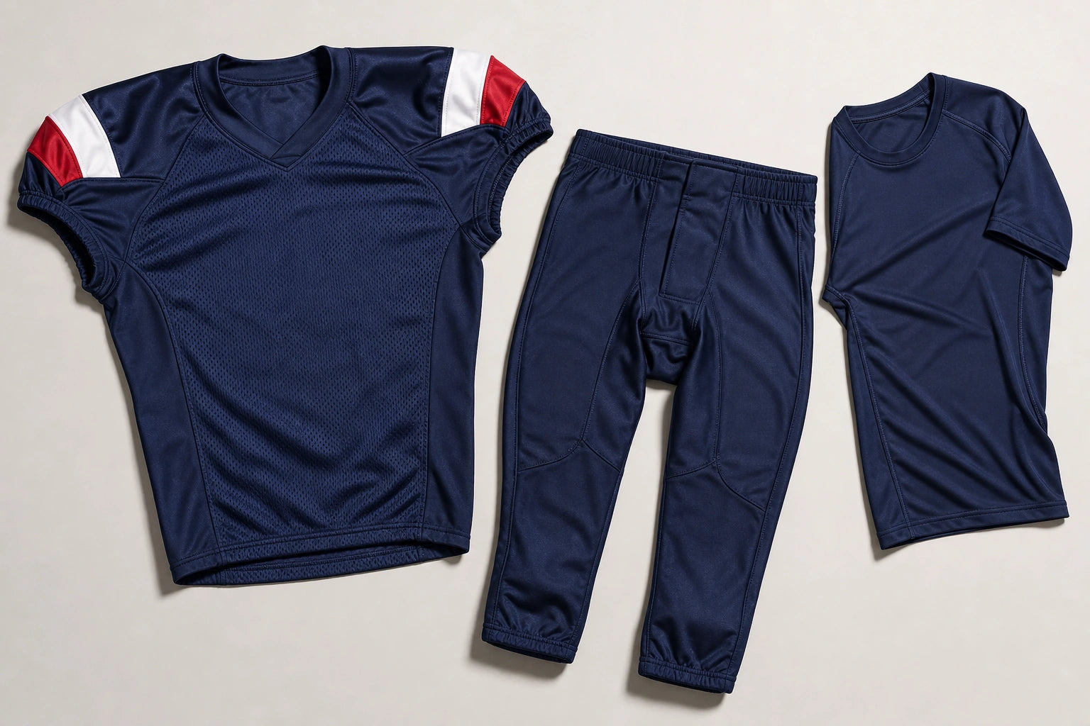 Unbranded custom American football uniforms for teamwear manufacturing