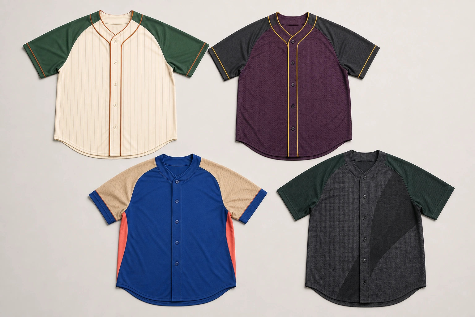 Unbranded custom button baseball jerseys for baseball uniform manufacturing