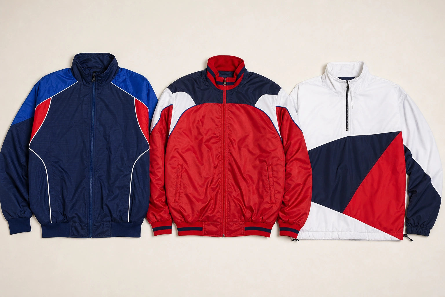 Unbranded custom dugout jackets for baseball uniform manufacturing