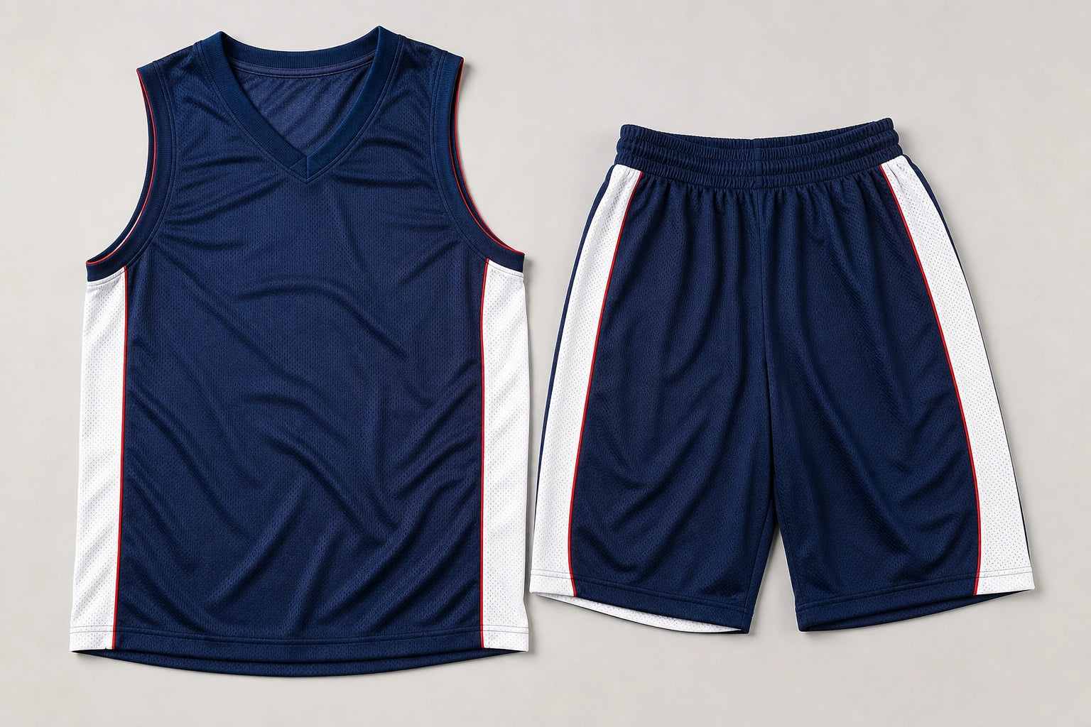 Unbranded custom basketball uniforms for teamwear manufacturing