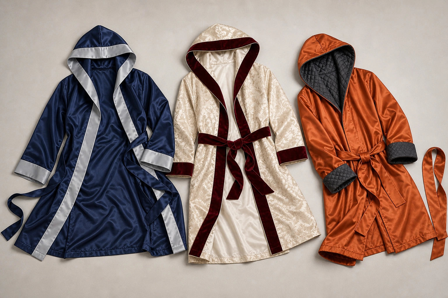 Unbranded custom boxing robes for boxing apparel manufacturing