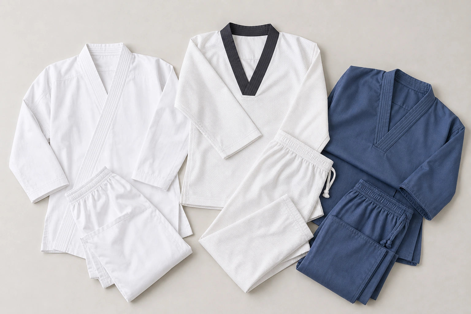 Unbranded custom taekwondo uniform for combat sportswear manufacturing