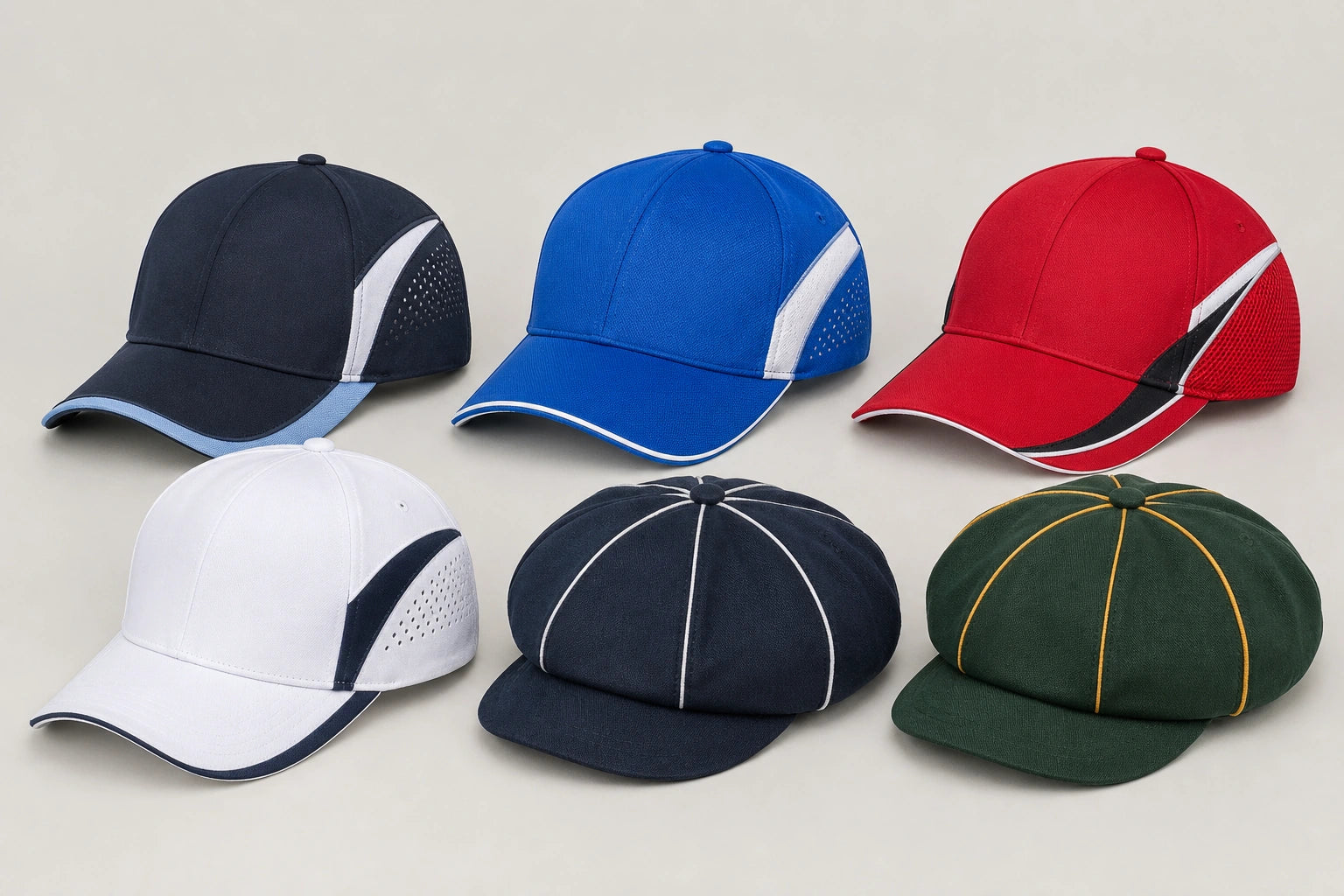 Unbranded custom team caps for cricket uniform manufacturing