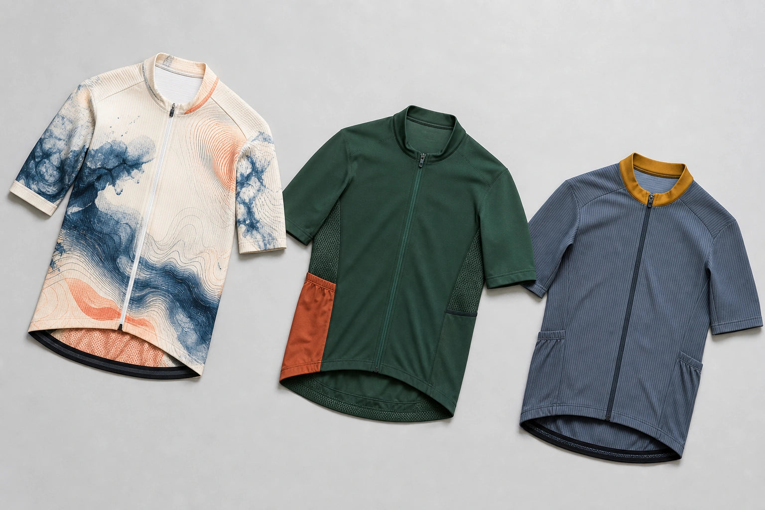 Unbranded custom cycling jerseys for cycling wear manufacturing