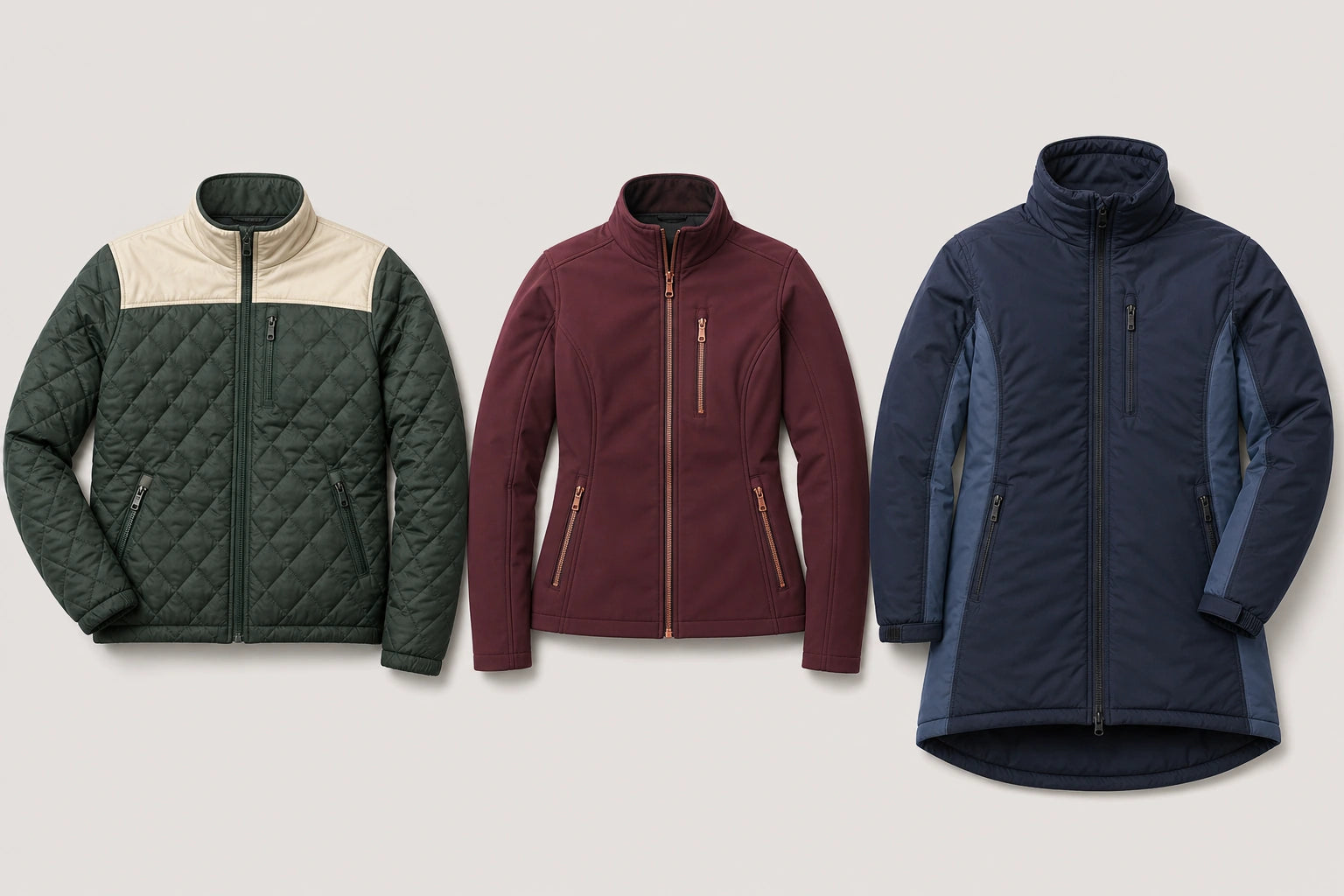 Unbranded custom stable jackets for equestrian apparel manufacturing