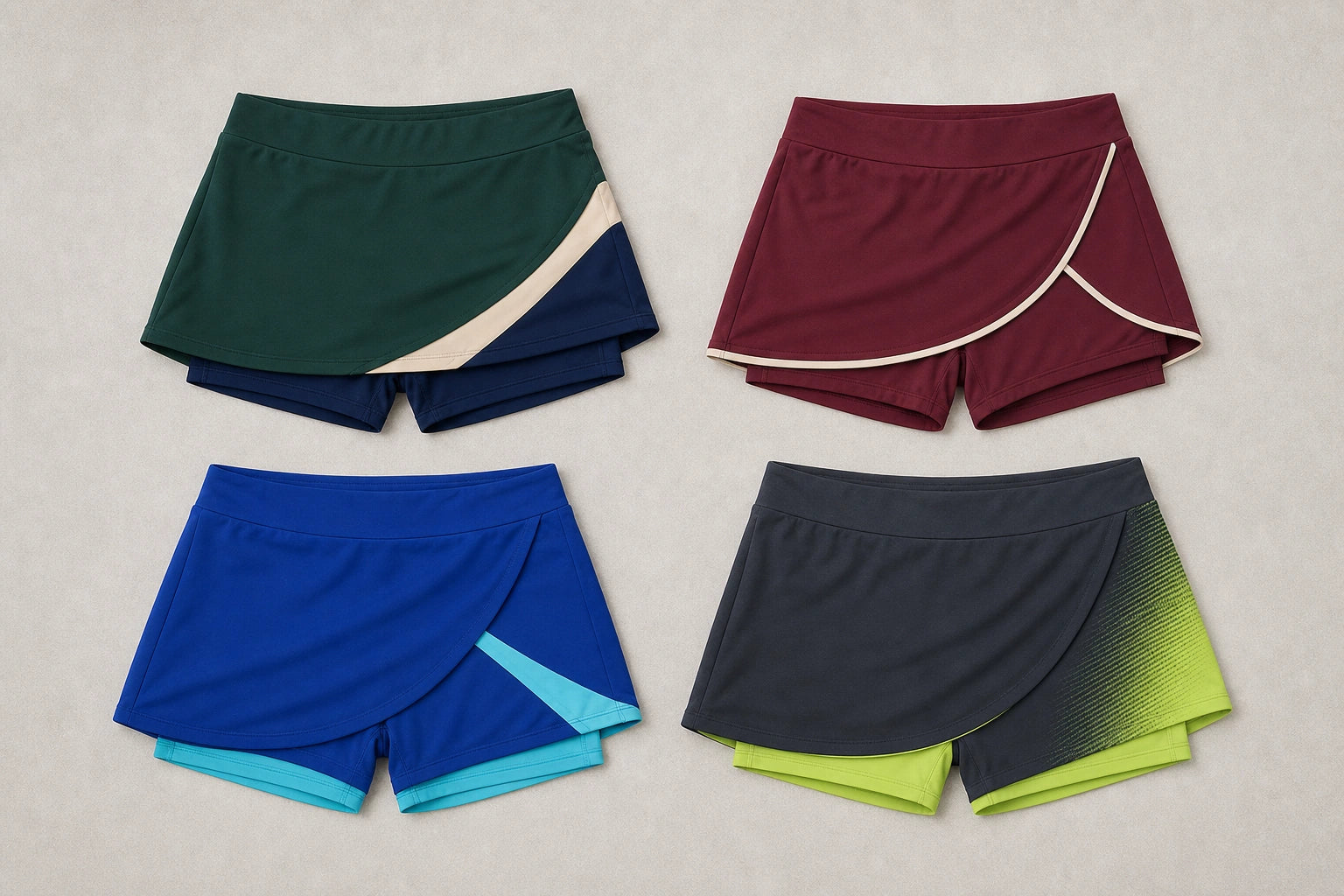 Unbranded custom hockey skorts for field hockey uniform manufacturing