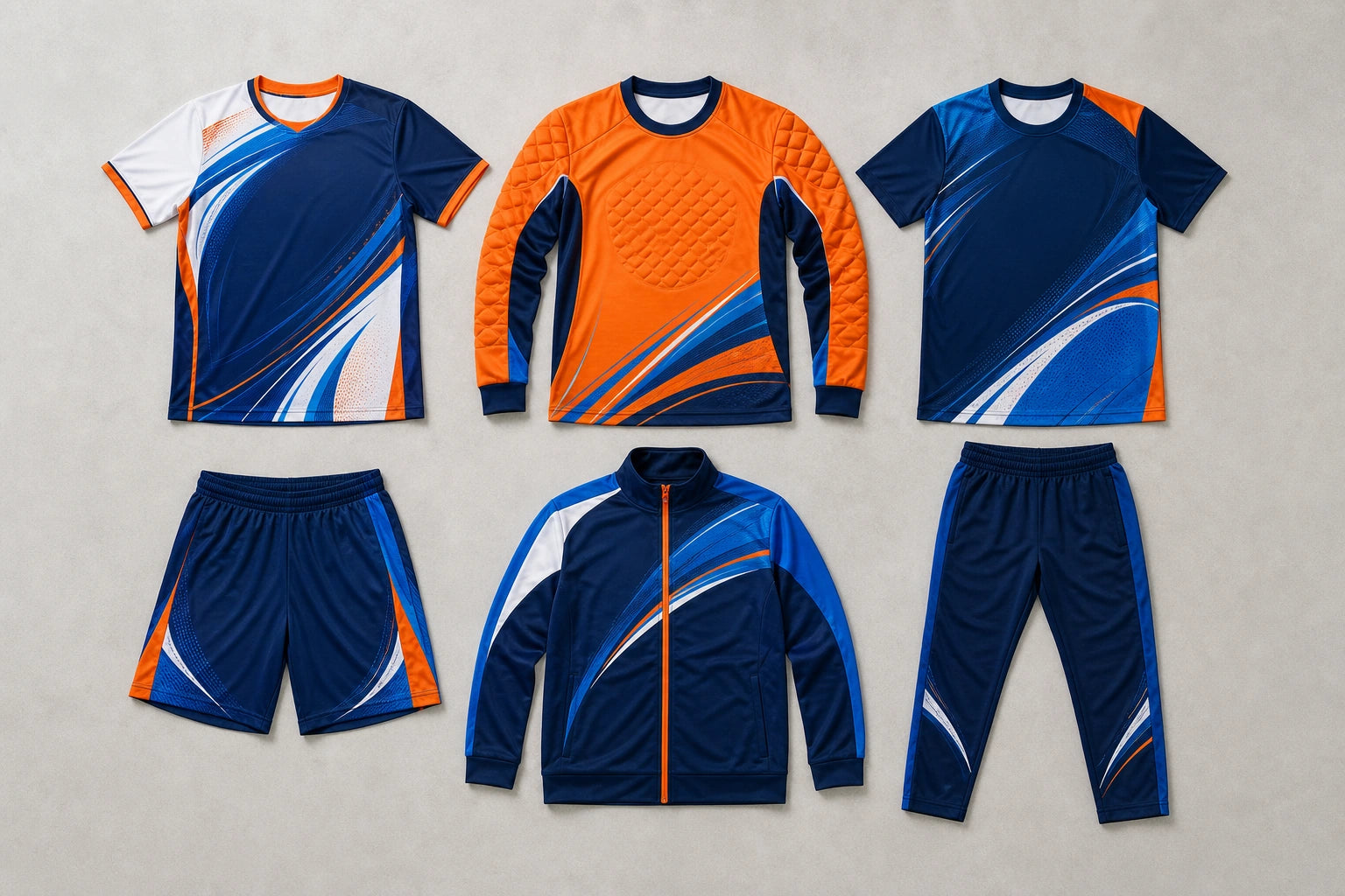 Unbranded custom handball uniforms for teamwear manufacturing