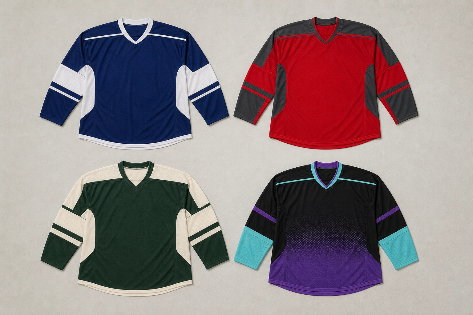 Unbranded custom practice jerseys for ice hockey jersey manufacturing