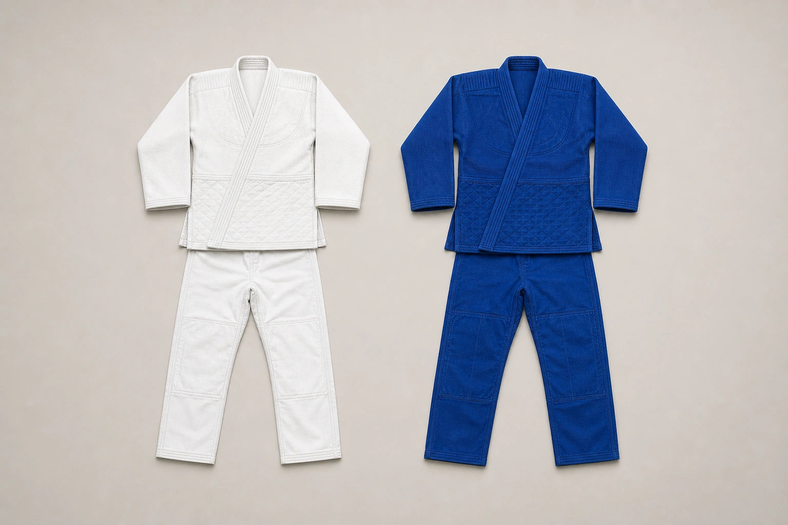 Unbranded custom competition-style judo gis for judo gi manufacturing