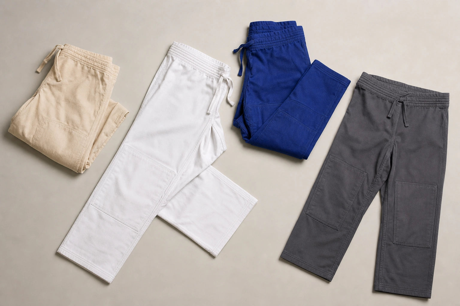 Unbranded custom judo trousers for judo gi manufacturing