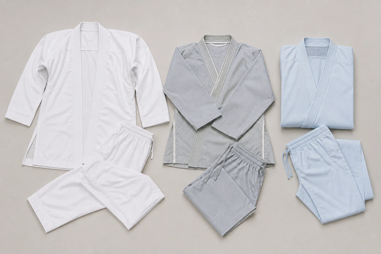 Unbranded custom lightweight kumite uniforms for karate uniform manufacturing