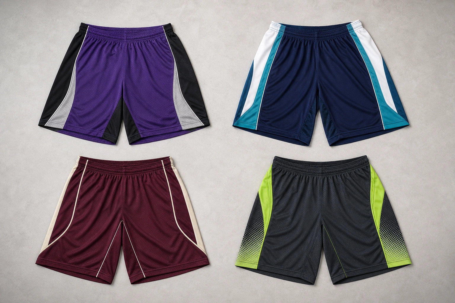 Unbranded custom lacrosse shorts for lacrosse uniform manufacturing