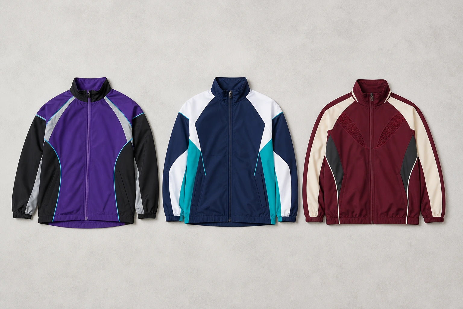Unbranded custom sideline jackets for lacrosse uniform manufacturing