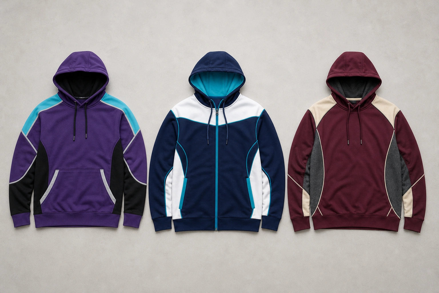 Unbranded custom team hoodies for lacrosse uniform manufacturing