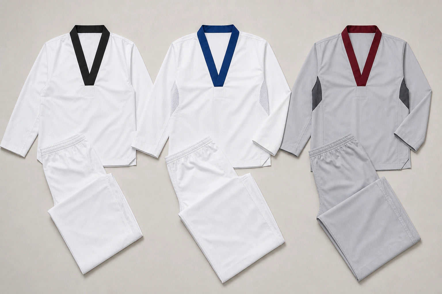 Unbranded custom taekwondo uniform for martial arts uniform manufacturing