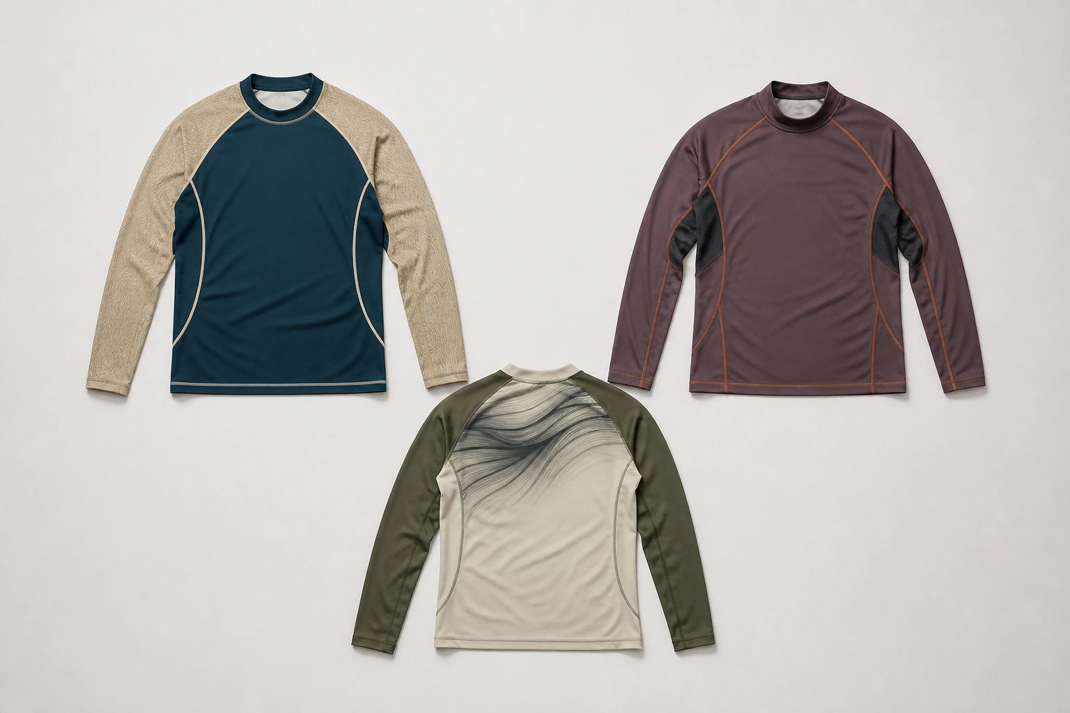 Unbranded custom long-sleeve rash guards for mma rash guard manufacturing