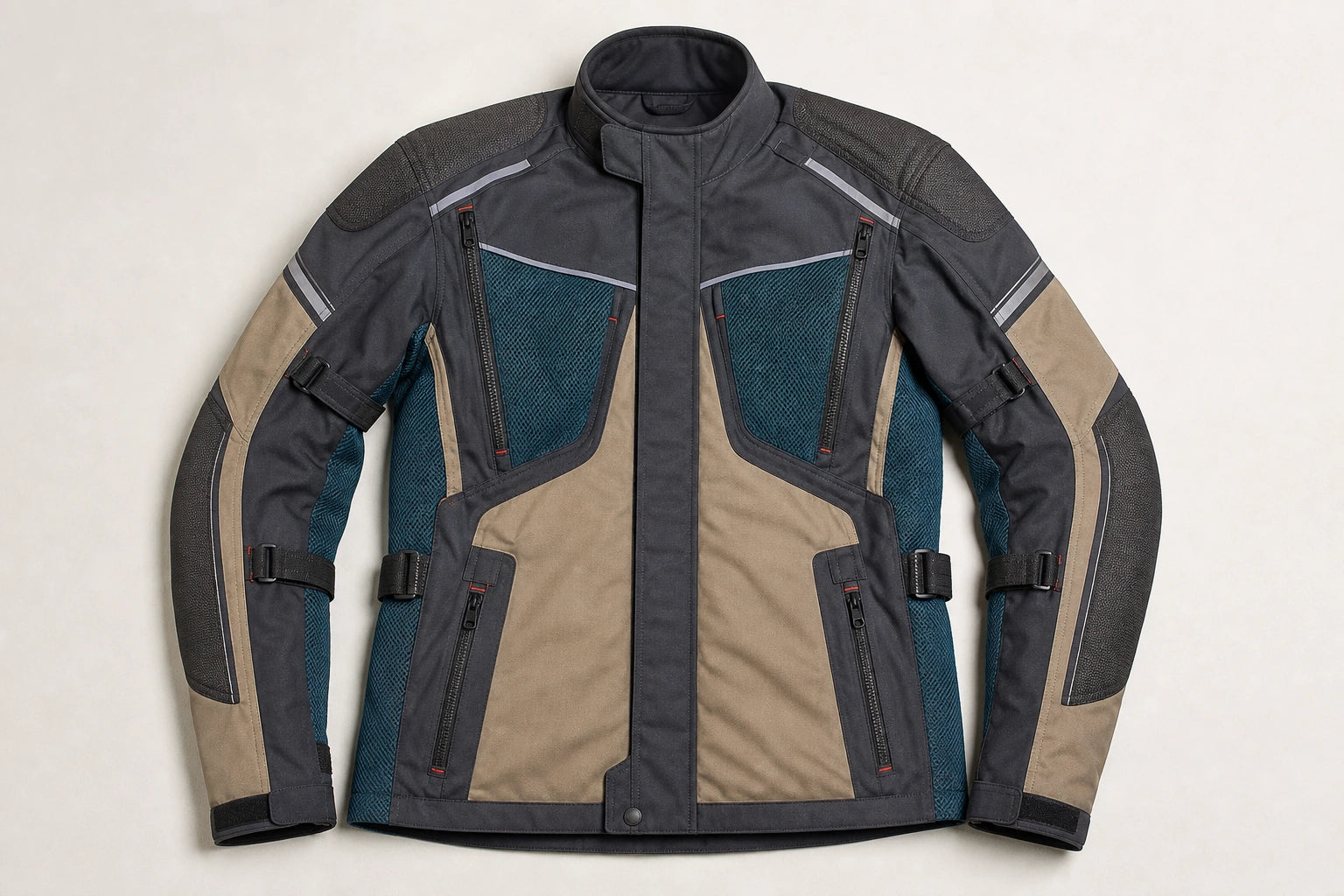 Unbranded custom textile riding jackets for motorcycle leather apparel manufacturing