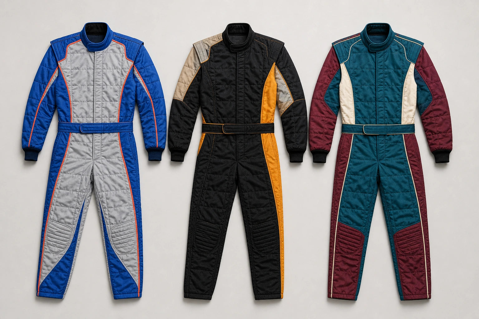 Unbranded custom karting suit for motorsport apparel manufacturing