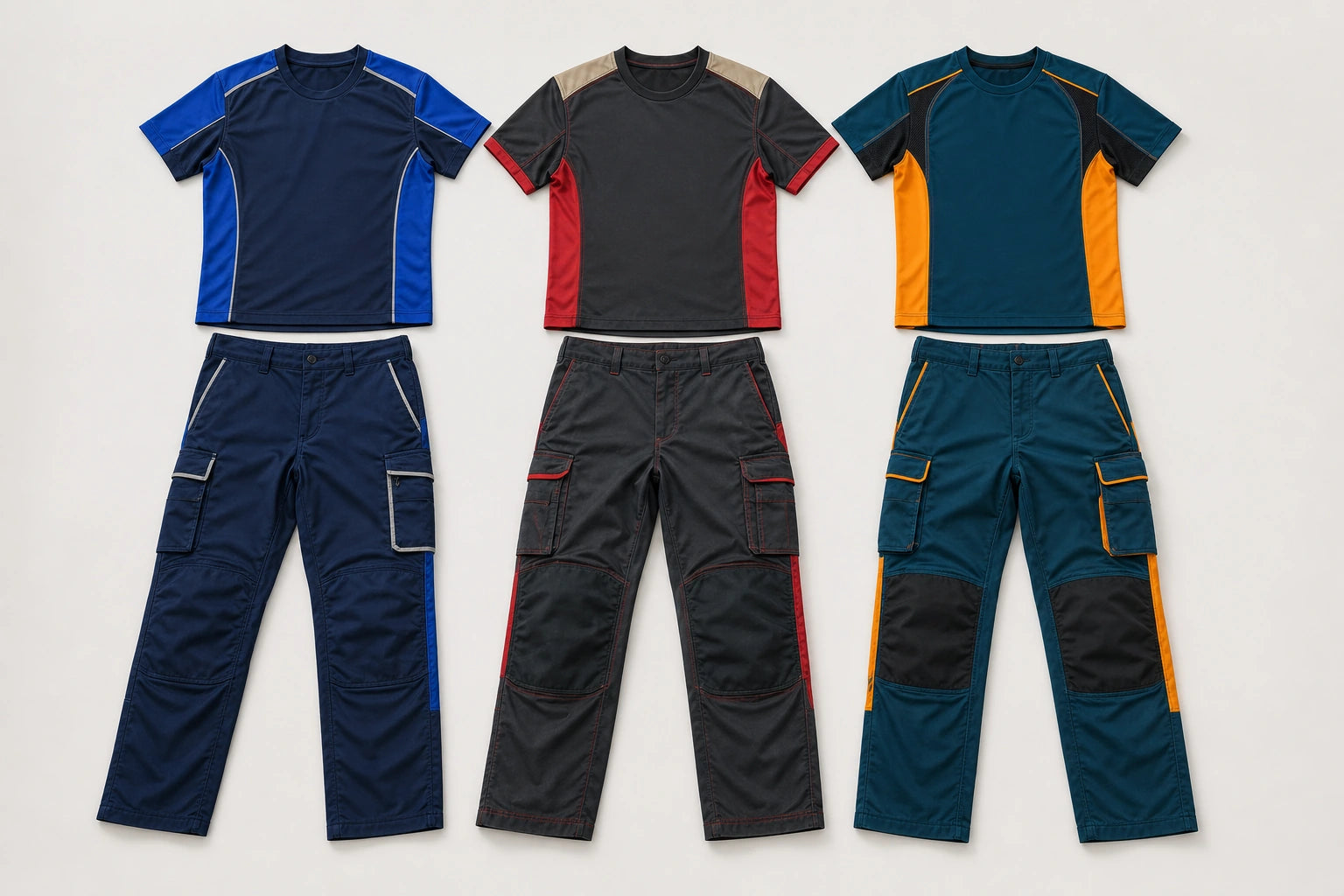 Unbranded custom pit crew uniform for motorsport apparel manufacturing