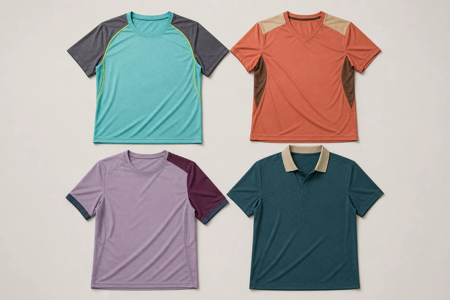 Unbranded custom padel shirts for padel apparel manufacturing
