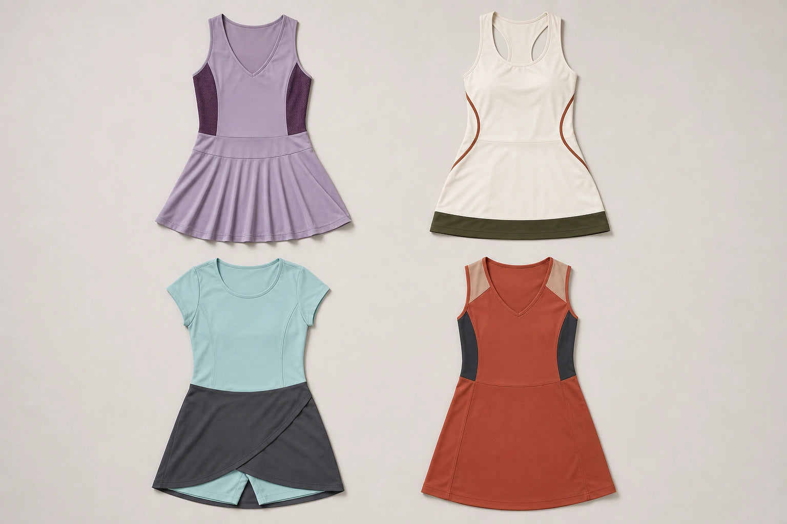Unbranded custom padel dresses for padel apparel manufacturing