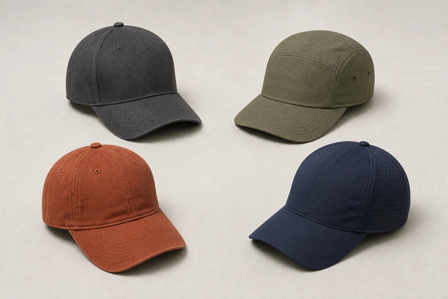 Unbranded custom team caps for pit crew uniform manufacturing