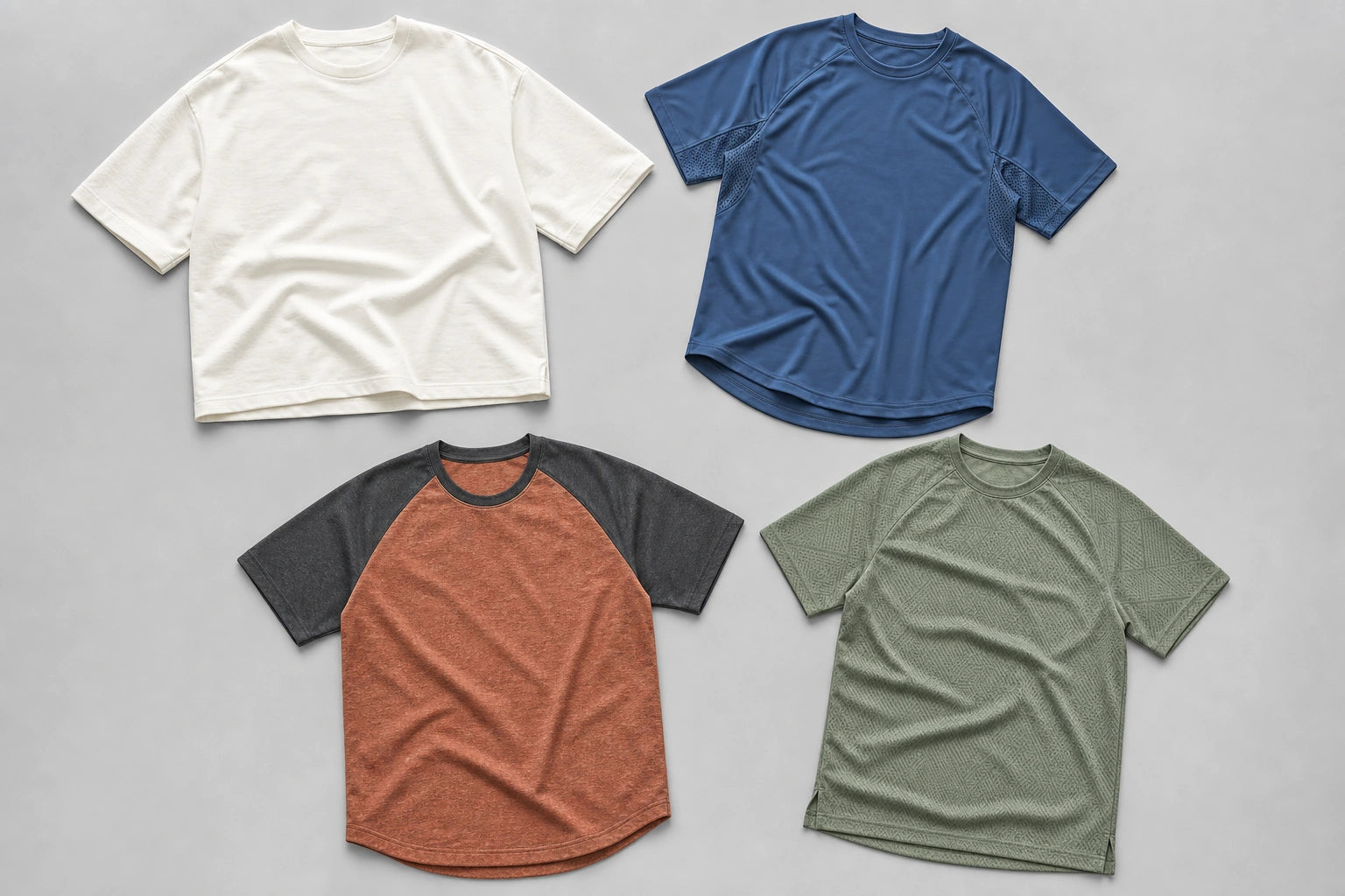 Unbranded custom team t-shirts for racing team apparel manufacturing