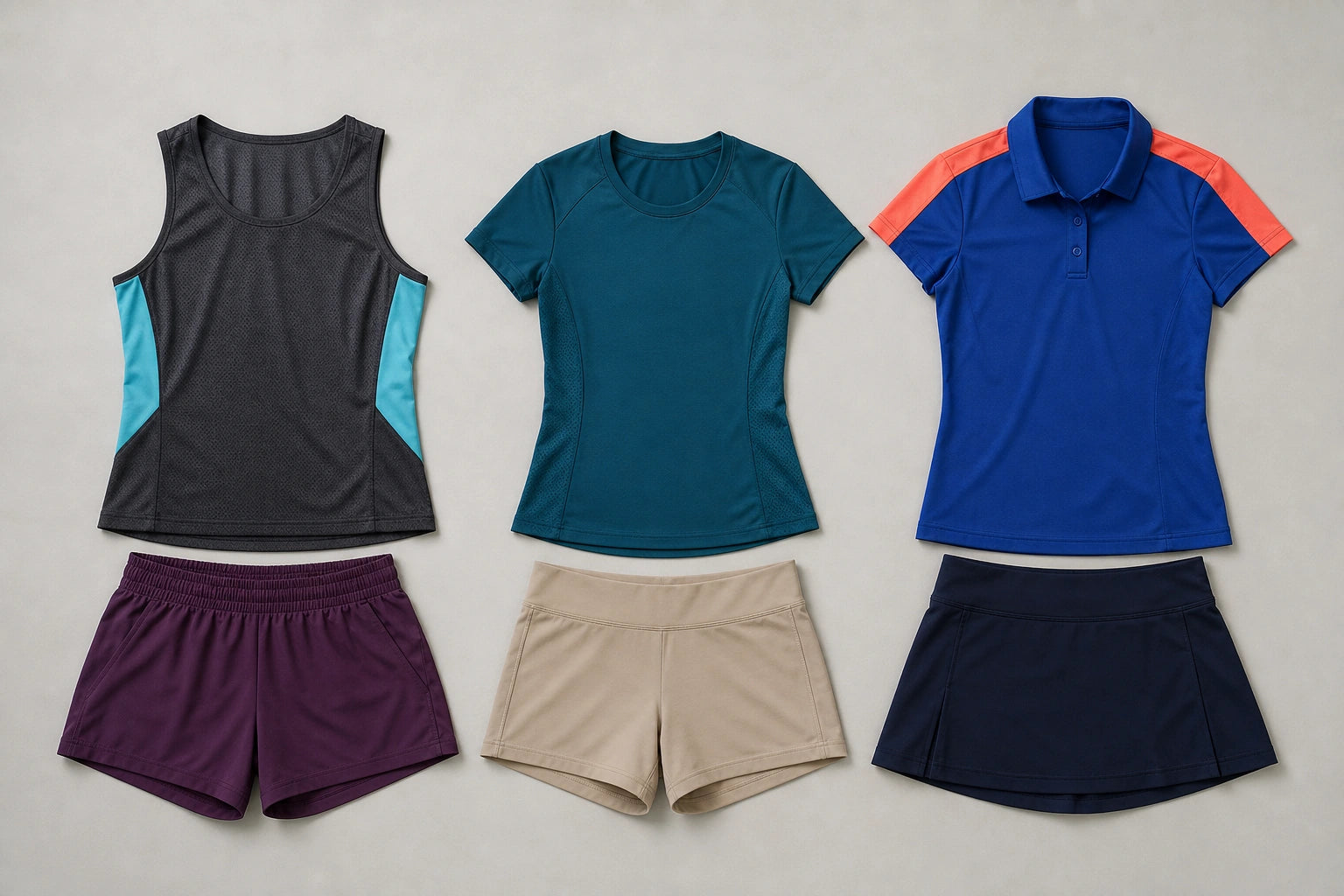 Unbranded custom squash apparel for racket sportswear manufacturing
