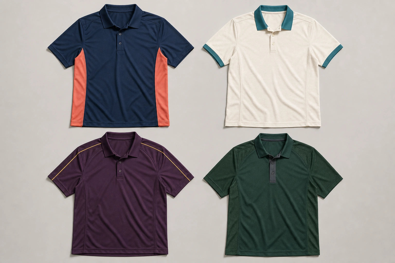 Unbranded custom club polos for rowing uniform manufacturing