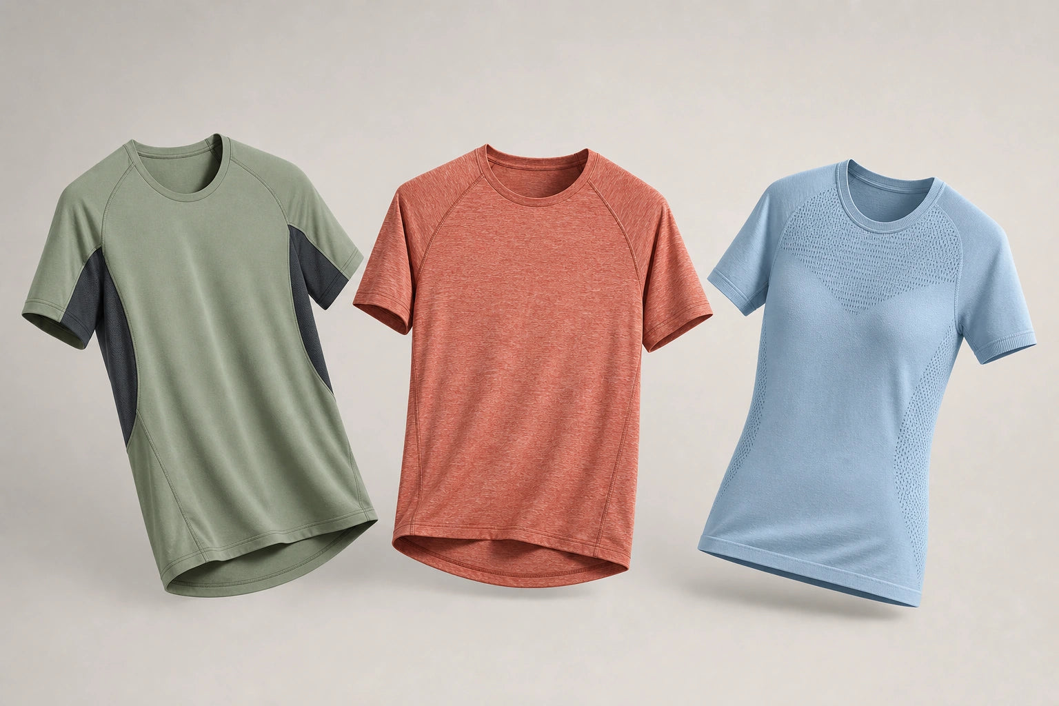Unbranded custom running t-shirts for running apparel manufacturing