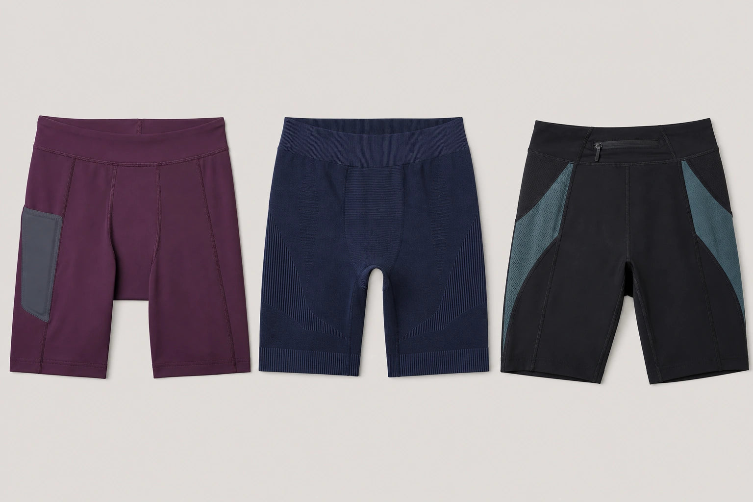 Unbranded custom half tights for running apparel manufacturing
