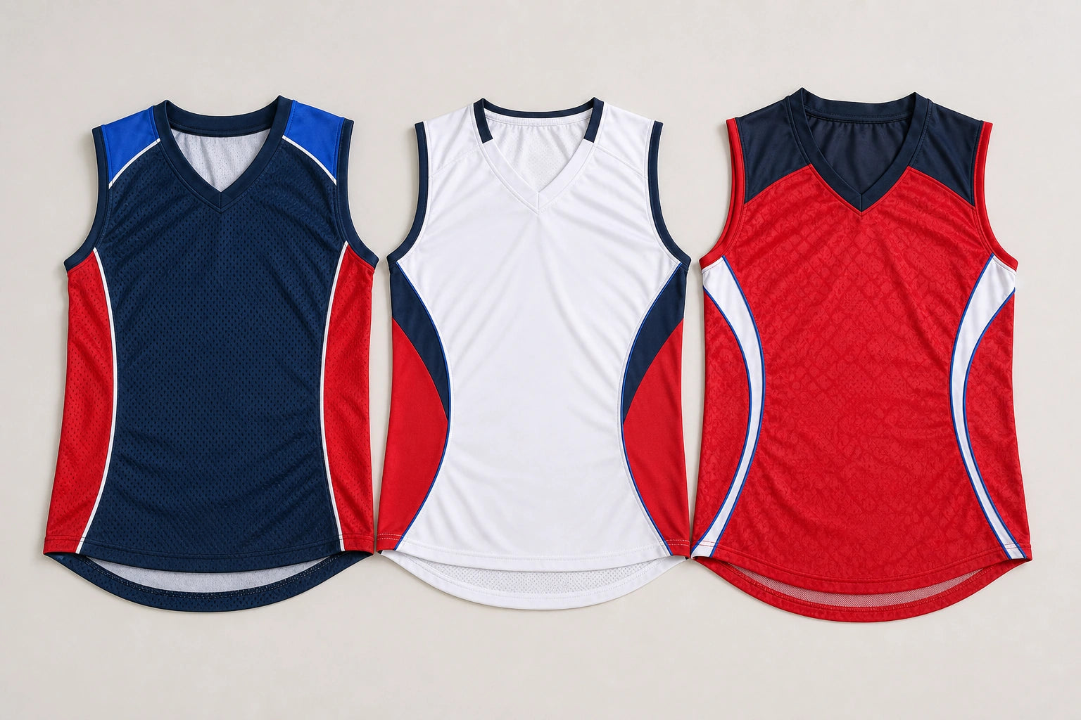 Maßgefertigte, markenlose ärmellose Oberteile für die Herstellung von Softballuniformen