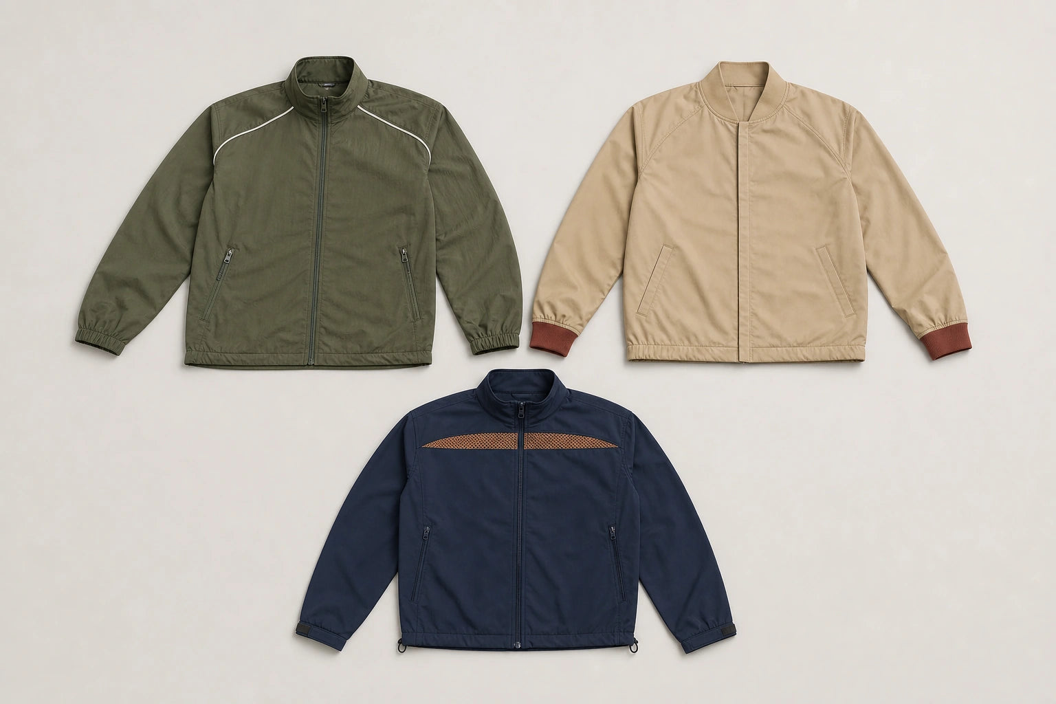 Unbranded custom warm-up jackets for table tennis uniform manufacturing