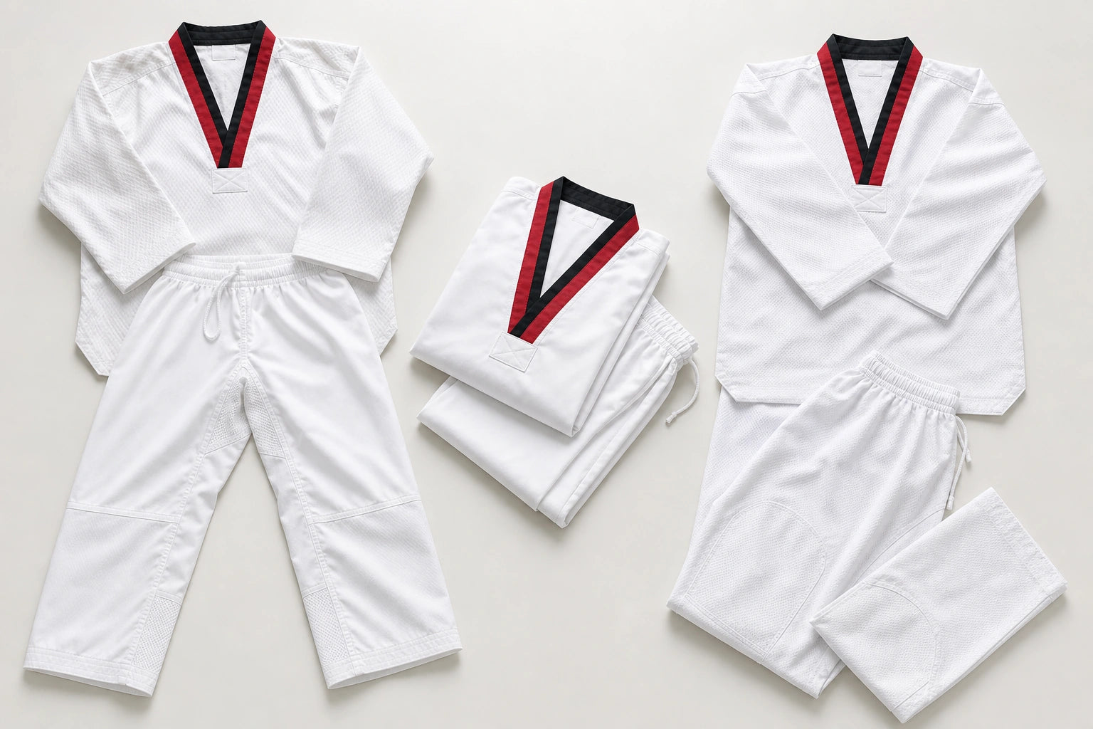 Unbranded custom poom uniforms for taekwondo uniform manufacturing