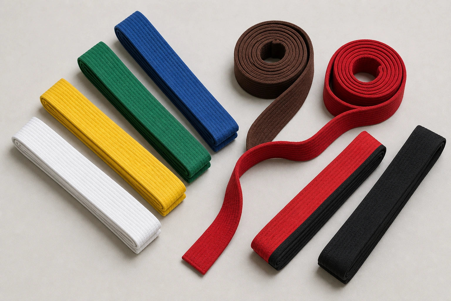 Unbranded custom taekwondo belts for taekwondo uniform manufacturing
