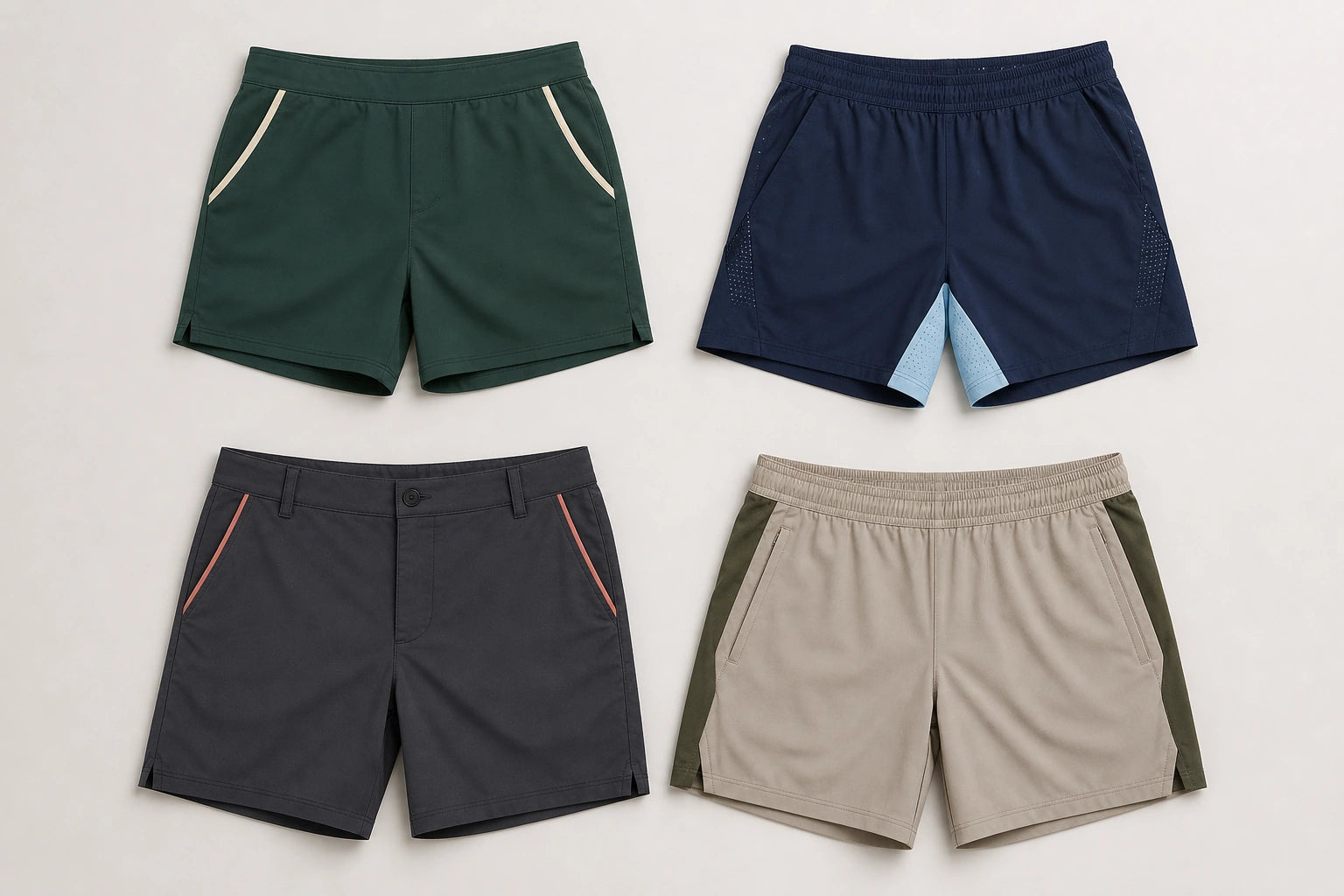 Unbranded custom tennis shorts for tennis apparel manufacturing
