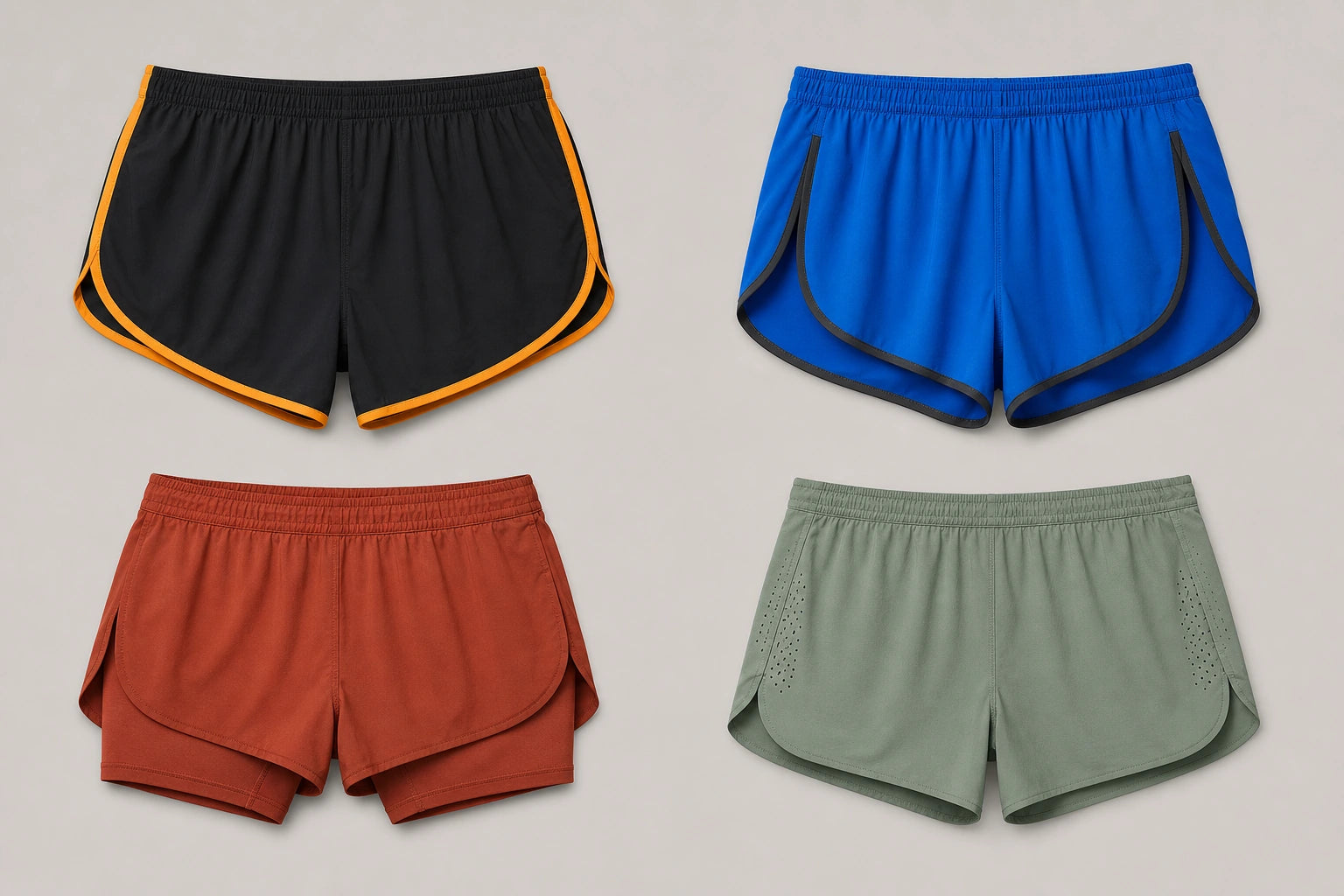 Unbranded custom sprint shorts for track and field uniform manufacturing