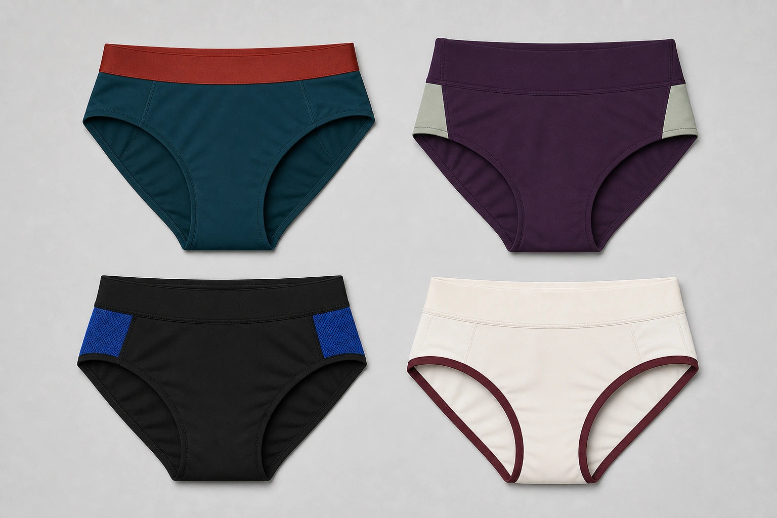 Unbranded custom competition briefs for track and field uniform manufacturing