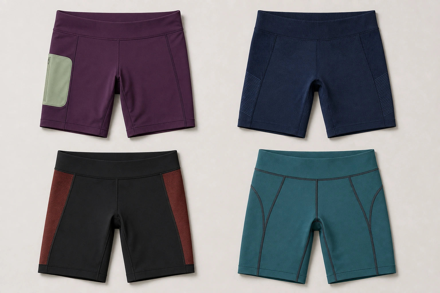 Unbranded custom half tights for track and field uniform manufacturing
