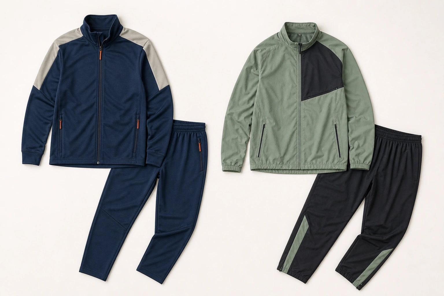 Unbranded custom warm-up suits for track and field uniform manufacturing