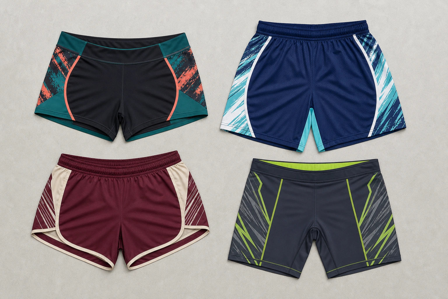 Unbranded custom volleyball shorts for volleyball uniform manufacturing