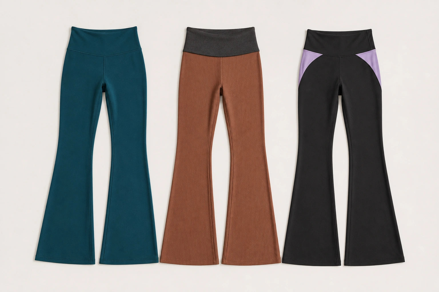 Unbranded custom flared yoga pants for yoga wear manufacturing